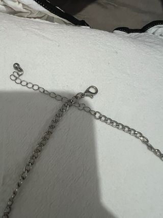 Collar mariposa plateado