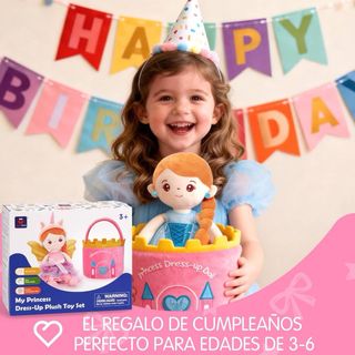 NUEVO! Muñeca Princesa Sirena 3 disfraces