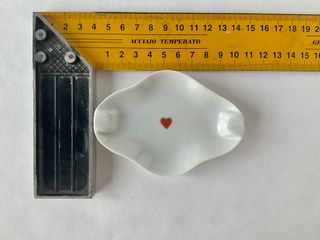 Bandeja decorativa corazón porcelana