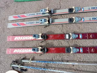 Esquís Rossignol Turbo 94 con bastones