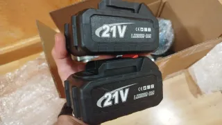 NUEVA! Radial 125mm velocidad regulable 2 baterías