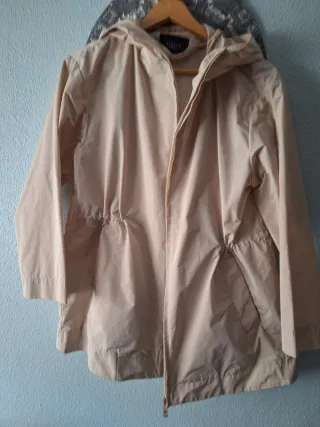 Cazadora gabardina beige Corte Inglés