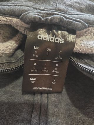 Adidas Zip-Up Hoodie Dark Gray Ref-14100