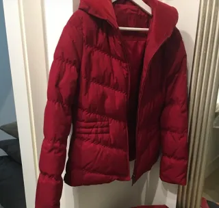 Chaquetón acolchado mujer rojo