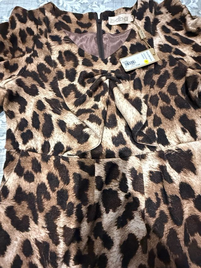 Vestido 173 € bdba leopardo nuevo Marrón Talla L
