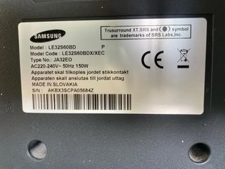 TV Samsung 32" con HDMI ideal para CONSOLA.