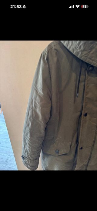 Parka hombre Mango verde oliva