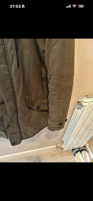 Parka hombre Mango verde oliva