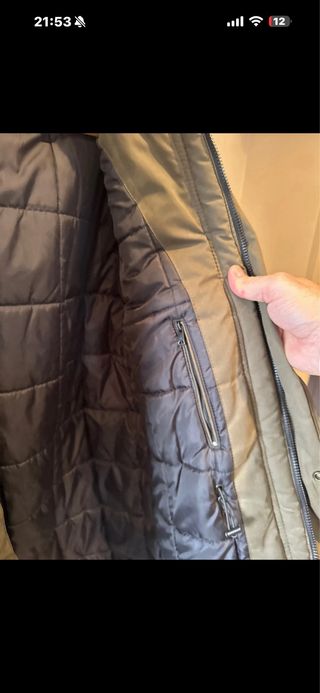 Parka hombre Mango verde oliva