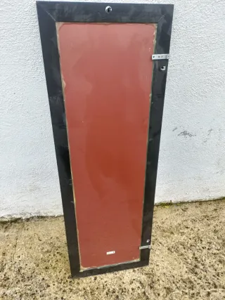 Espejo Marco Tachuelas Negro y Plata