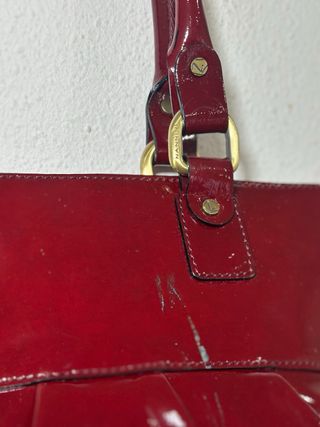 Bolso Nannini Italy - Slouchy Ruched Bag - Charol