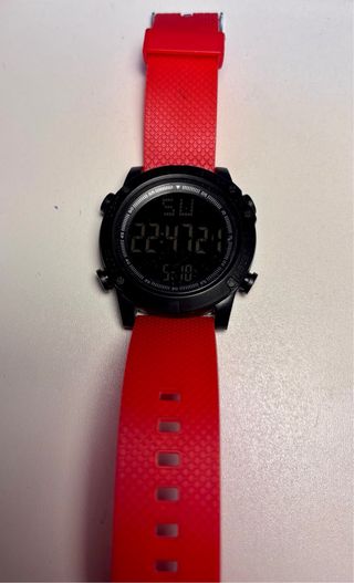 Reloj HONHX Multifunción Negro y Rojo