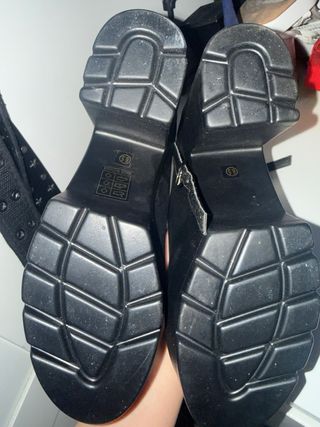 Tacones negros plataforma