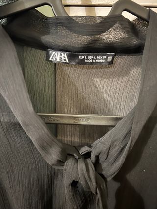 Vestito Zara nero con pizzo