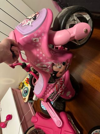 Moto Niña Minnie Mouse Rosa