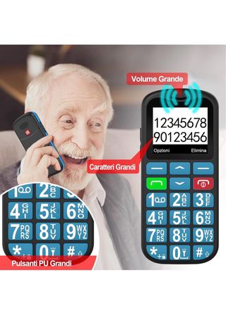 Telefono Cellulare Uleway per Anziani Dual SIM