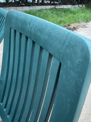 Tumbonas de jardín verdes (2 disponibles)