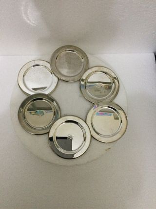 Set 6 Sottobicchieri Vintage MR Argento