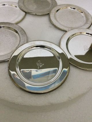 Set 6 Sottobicchieri Vintage MR Argento