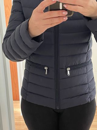 Plumas ligero mujer azul