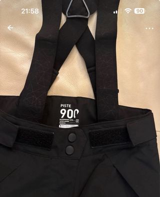 Pantalones esquí Decathlon Piste 900 Negro infanti