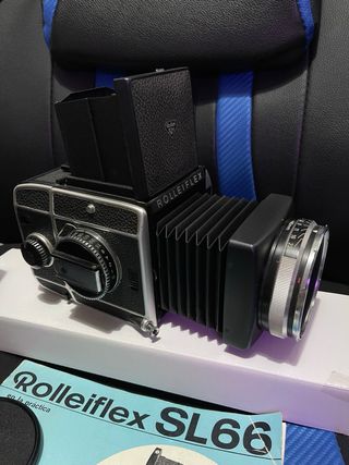 Rolleiflex SL66 Cámara TLR Negra/Plateada
