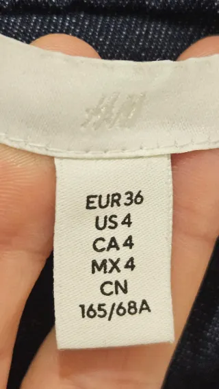 Falda vaquera H&M Talla S/36