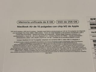 MacBook Air 15 M2 8GB 256GB Plata
