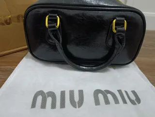 Borsa Miu Miu Nera in Vernice