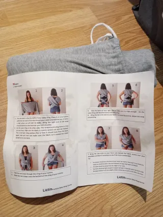 Mochila portabebés  BabyBjörn y fular portabebés