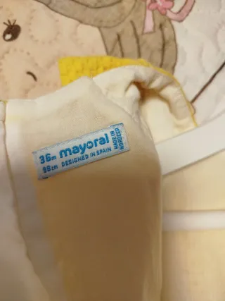 Vestido floral amarillo y azul (mayoral)