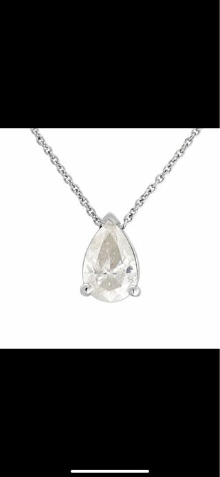 Collar Oro Blanco Diamante Natural 2.03 ct