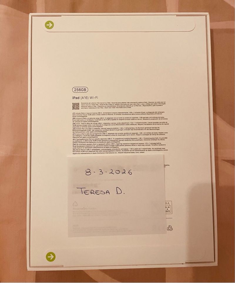 iPad (A16) Wi-Fi 256GB Plata Nuevo afbeelding 4