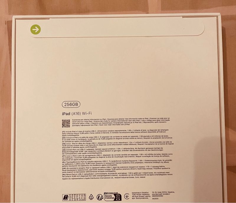 iPad (A16) Wi-Fi 256GB Plata Nuevo afbeelding 2