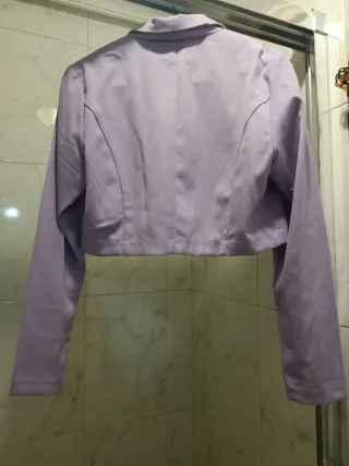 Chaqueta corta H&M lila Talla XS