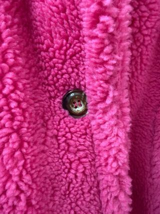 Cappotto teddy fucsia