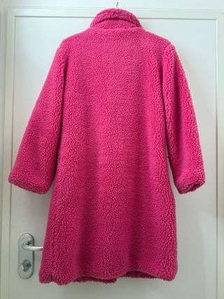 Cappotto teddy fucsia