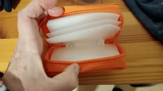 Tarjetero Office Box Mini Zipper 60 Tarjetas