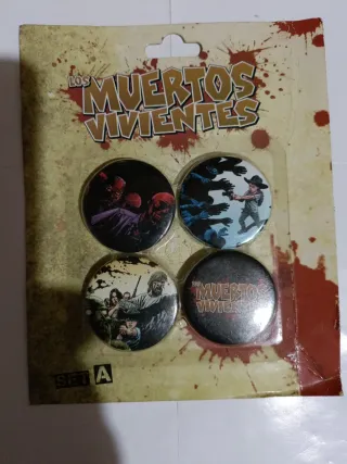 Set de 4 Chapas Los Muertos Vivientes