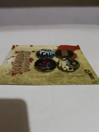 Set de 4 Chapas Los Muertos Vivientes