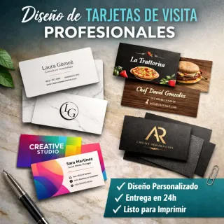 Diseño de Tarjetas de Visita Profesionales