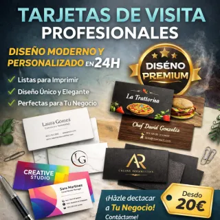 Diseño de Tarjetas de Visita Profesionales