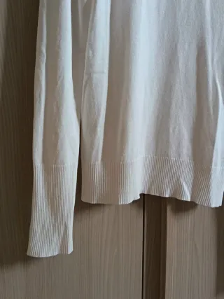 Maglia Stradivarius collo alto bianca