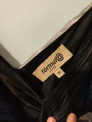 Vestido plisado estampado talla 36