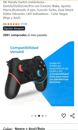 Controller NK Switch Pro OLED Lite senza fili