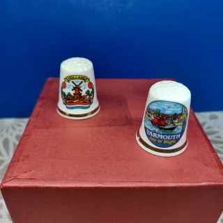 9 dedales porcelana inglesa Bone China