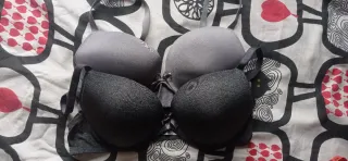 Sujetador 80C Negro y Gris