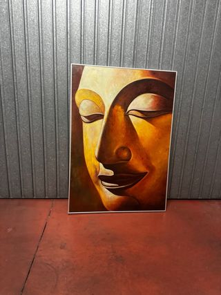 Cuadro Lienzo Grande Buda Dorado