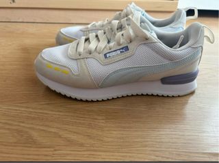 Zapatillas Puma Blancas y Amarillas/como nuevas.