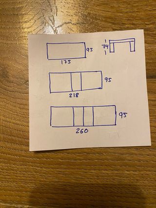 Mesa comedor extensible madera oscura